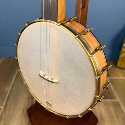 Rickard 12" Cherry Little Wonder Banjo with Antiqued Brass Hardware image 6