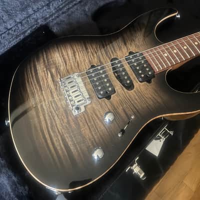 Suhr Modern Plus HSH with Pau Ferro Fretboard Flamed Top Trans Charcoal Burst image 15