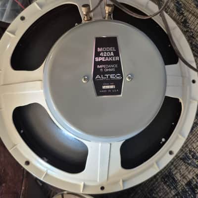 Altec Lansing (2) 420a Biflex Speakers 15" original Santana full range 1973 image 2