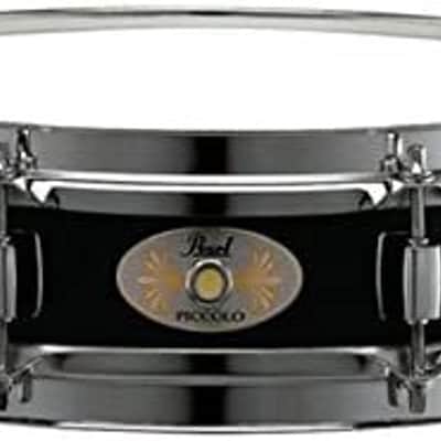 Pearl 13x3" Black Steel Effect Piccolo Snare Drum - Black (S1330B) image 1