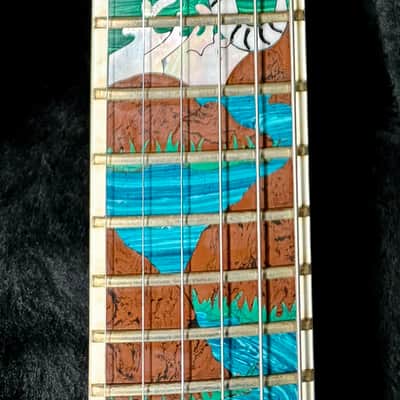OBO: RARE David Thomas McNaught Phoenix Rising Limited Edition White Tiger Electric Guitar image 7