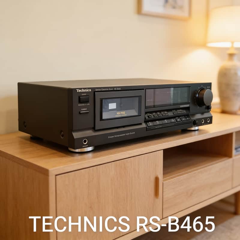 Technics RS-B465 Rare Vintage Stereo Cassette Deck Tested Dolby B/C IEC Warranty image 1