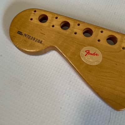1990's Fender USA American 50th Anniversary Stratocaster Guitar Neck 22 Fret Maple Board image 21