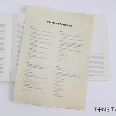 Korg Polysix Owners Manual Instruction Book Guide VINTAGE SYNTH DEALER image 6