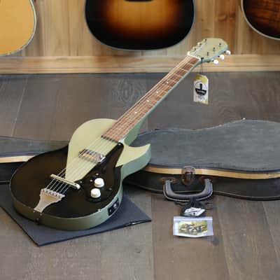 Rare Vintage! 1950's Kay K136 Stratotone Electric Guitar Black & Gold + HSC