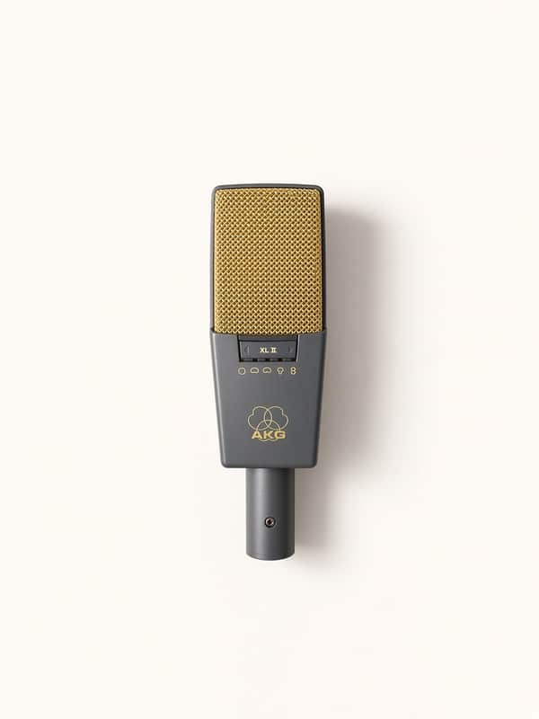 AKG C414 b xl II  made in Austria 2004 - Noir et or image 1