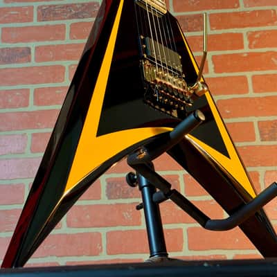 ESP LTD Alexi Laiho Arrowhead SE 20th Anniversary Electric Guitar - Black with Yellow Bevels image 12