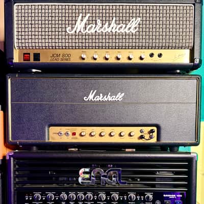 Marshall 1959HW Handwired JMP Reissue 2-Channel 100-Watt Guitar Amp Head 2015 Black image 4