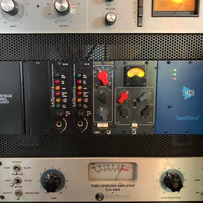 API 500 Series Rack w/ Chandler TG2, TG Opto Compressor & Millennia HV-35 Preamps image 1