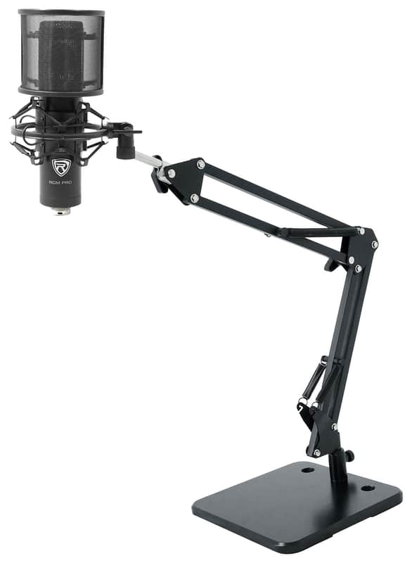 Rockville RCM PRO Recording Condenser Microphone+Desktop Boom Arm Mic Stand image 1