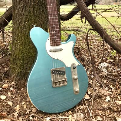 Jason Z. Schroeder Chopper TL 2017 Distressed Ice Blue Metallic image 6