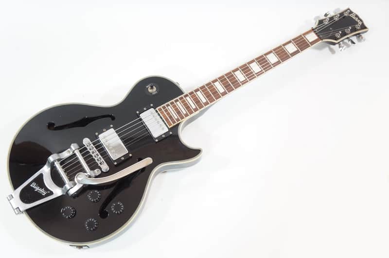 Burny BLC-85 Bigsby Tremolo Semi Hollow Les Paul Custom Type | Reverb