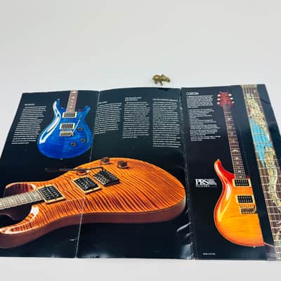 PRS Display Foldout with Guitar Cards 1992 imagen 5