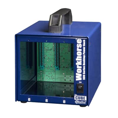 Radial Engineering Workhorse Cube 3-Space Desktop Power Rack for 500 Series Modules *AUTHORIZED DEALER image 2