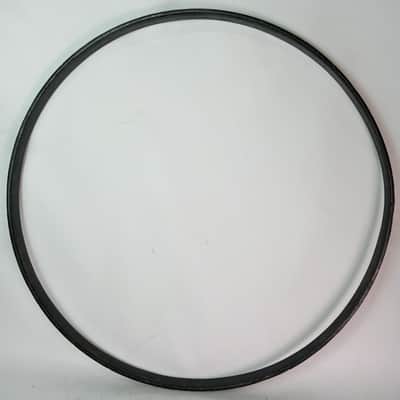 Slingerland 28"x1 3/8"x3/8" Bass Drum Wood Hoop/Rim Vintage Black Paint .5"Inlay image 2