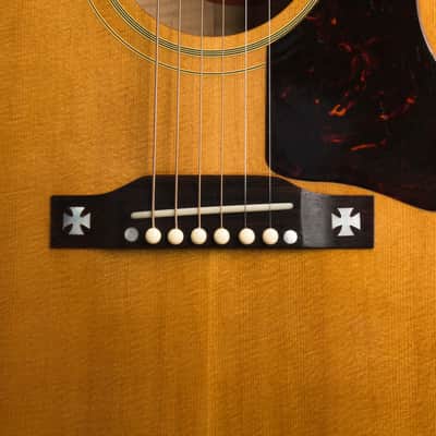 Gibson  J-185N Flat Top Acoustic Guitar (1958), ser. #A-28761, original brown hard shell case. image 16