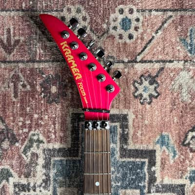 1980s Kramer Focus 3000 Vintage Metallic Pink Left Handed MIJ Made In Japan Electric Guitar W/ Original Gigbag! image 11