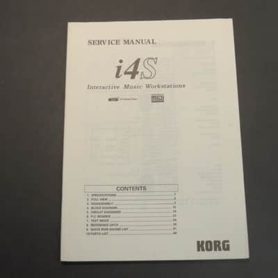 Korg i4S Service Manual [Three Wave Music]
