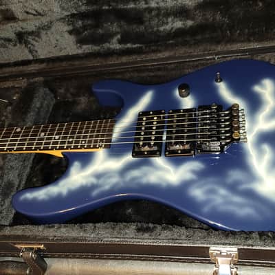 Kramer Nightswan 1989 Lightning graphic guitar Vintage Original Floyd  F serial EXCELLENT!!! image 24