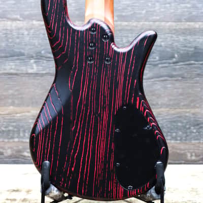 Spector NS Pulse 5 Left-Handed Cinder Red EMG Pickups 5-String Electric Bass w/Bag image 4