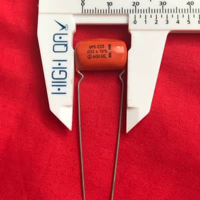 Sprague .022 uF 600V 6PS-S22 Sprague Orange Drop Capacitor +-10% 1970s Vintage Les Paul Tone Cap upgrade image 2