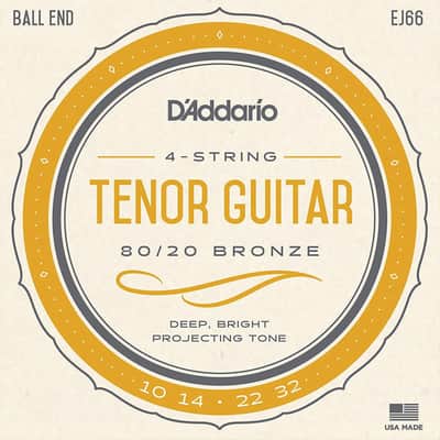 D'Addario EJ66 Tenor Guitar Strings, 4-String, 80/20 Bronze image 1