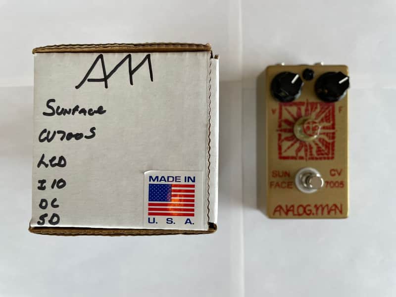 SUNFACE CV7005 ANALOG.MAN Analog Man Sun Face Fuzzface fuzz pedal