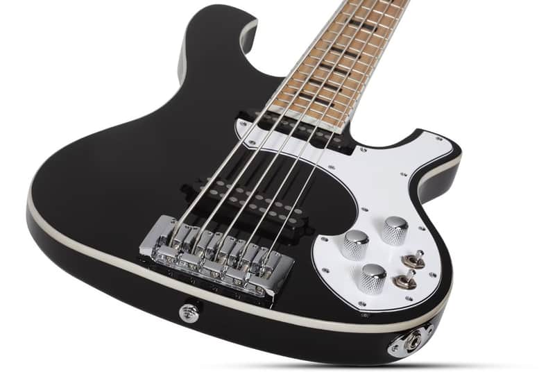 Schecter DIAMOND SERIES Stargazer-5 Gloss Black 5-String Electric Bass Guitar image 1