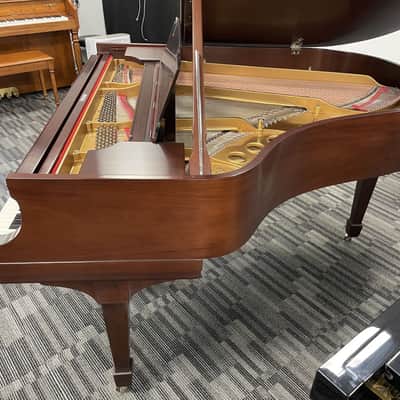 Steinway Model M 5'7" Grand Piano 1924 (Restored) - Satin Mahogany image 8