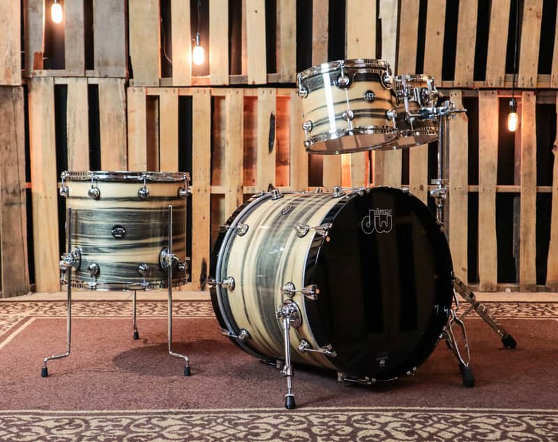 DW Exotic Performance Black Poplar Drum Set - 22,10,12,16 - SO#1157513 image 1