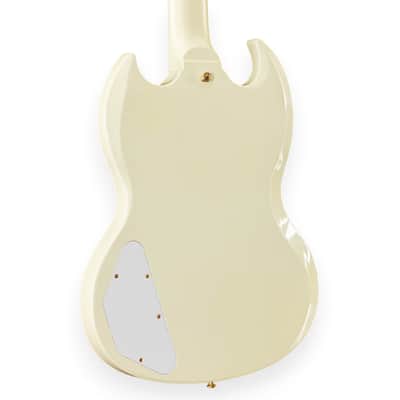 Gibson Custom 1963 Les Paul SG Custom Reissue 3-Pickup w/ Maestro Vibrola VOS Classic White image 7
