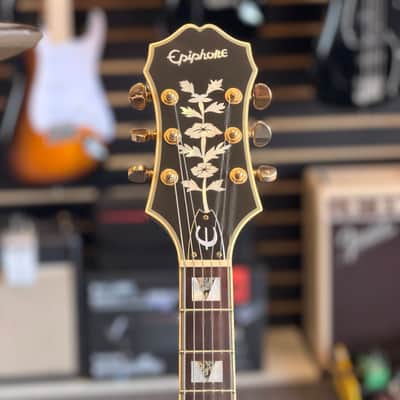 Epiphone Sheraton II Hollowbody Electric Guitar, Made in Korea, Ebony image 3