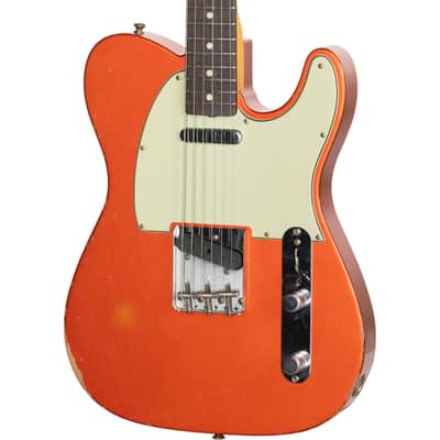 Fender Custom Shop 60’s Telecaster Relic Electric Guitar - Candy Tangerine image 2