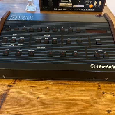 Oberheim DSX 16-Voice Digital Sequencer 1981 - Blue with Wood Sides image 2