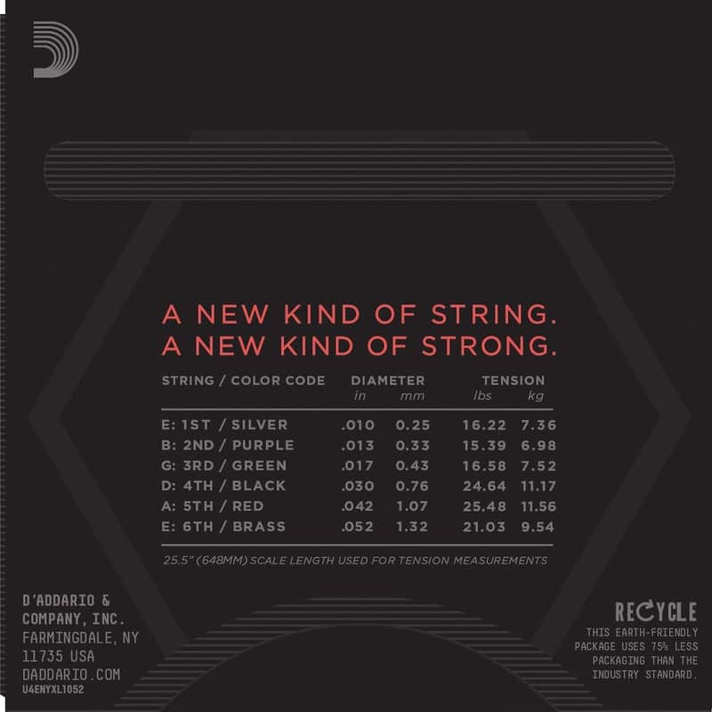 D'Addario NYXL1052 Nickel Wound Electric Guitar Strings, Light Top / Heavy Bottom Gauge image 3