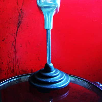 Vintage RARE 1940's Bud Radio Products 589 model microphone desk stand cast iron deco Atlas Shure image 5