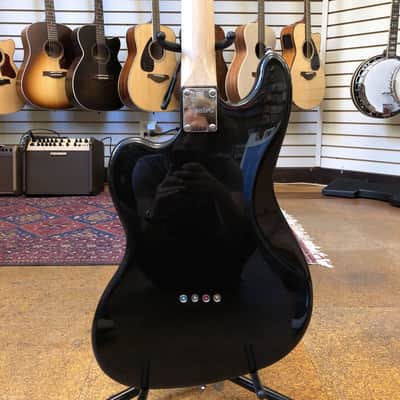 Squier Paranormal Rascal Bass HH Metallic Black w/Matching Headstock image 3