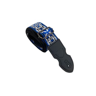 Blue Shackles Embroidered Guitar Strap - Adjustable Punk & Metal Style image 5