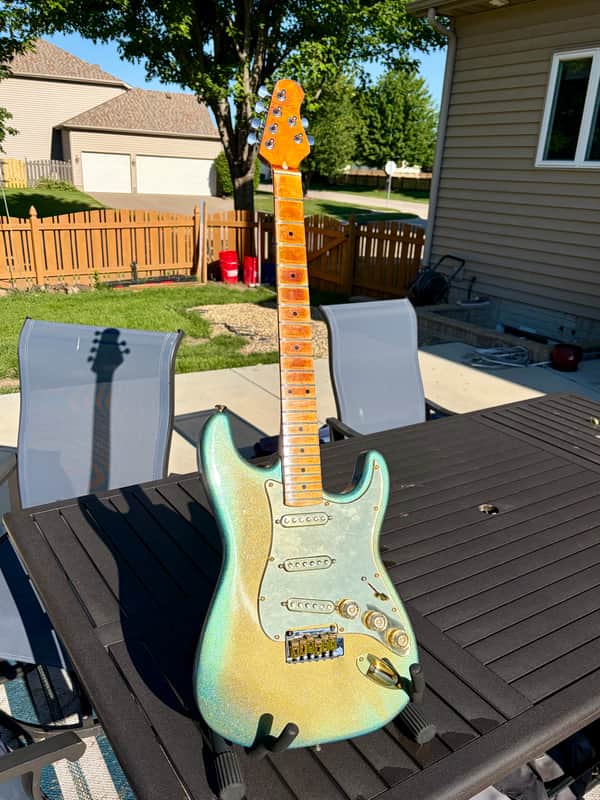 Partscaster  Stratocaster  luthier built 2026 - Caribbean burst 2k Imperium image 1