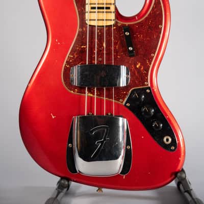 Fender Custom Shop 1968 Jazz Bass Journeyman Relic Mn Aged Candy Apple Red 2022 - Aged Candy Apple Red image 1