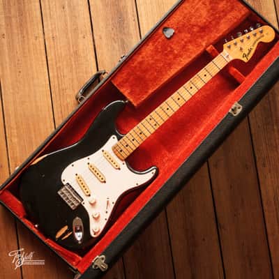 Fender Stratocaster Hardtail Black 1974 image 8