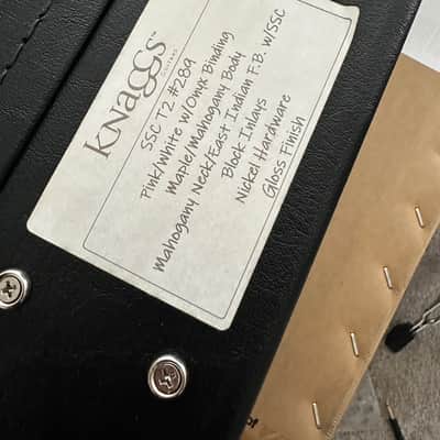 Knaggs Knaggs SSC Steve Stevens Signature Singlecut - Pink / White Gloss - Bare Knuckle 2019 - Pink image 8