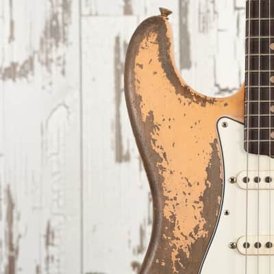 Fender Custom Shop Andy Hicks Master Built 1962 Roasted Stratocaster Ultimate Relic - Shell PInk image 9