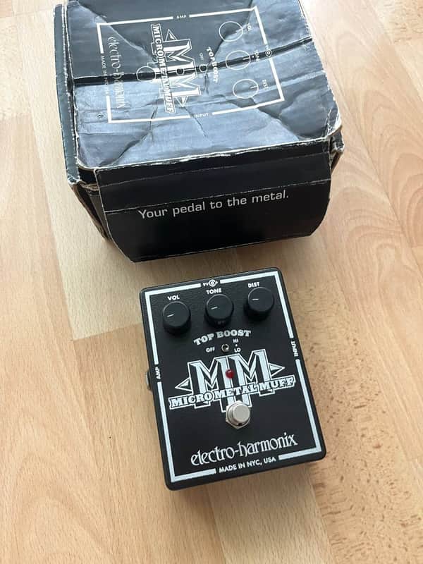 Electro-Harmonix Micro Metal Muff Distortion with Top Boost 2008 - 2020 - Black image 1