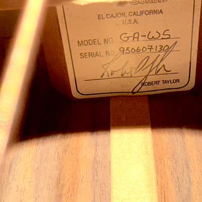 1995 Taylor GA-WS Limited Edition Acoustic Guitar w/OHSC image 5