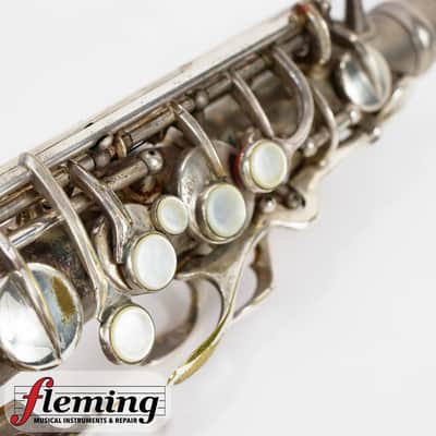 Conn New Wonder Transitional Alto Saxophone - Silver Plate, Gold Wash Bell, 1932 image 17