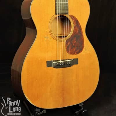Pre-War Guitars Co. OM Orchestra Model Acoustic Guitar With Case Distress Level 2 image 4