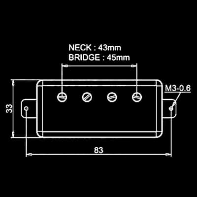 Artec 4-String Bass Humbucker Neck Pickup for Gibson, Epiphone - CHROME image 2