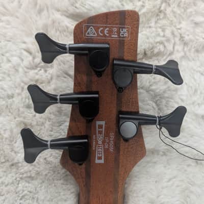 Ibanez SRH505F 5-String Fretless Hollowbody Bass, Flat Natural Browned Burst image 3