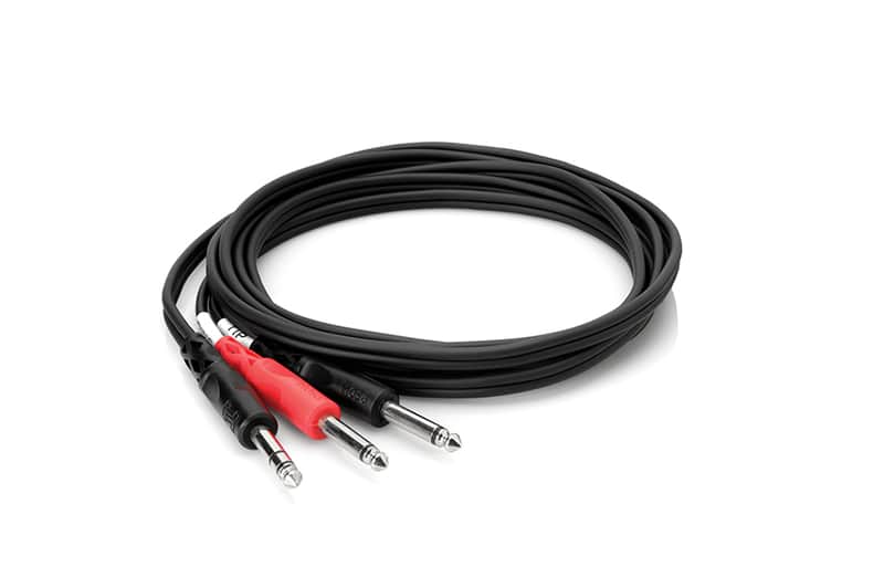 Hosa STP-202 1/4" TRS to Dual 1/4" TS Insert Cable - 2m (6.6ft) image 1